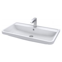 Solaria 80cm Vanity Unit With Polymarble Basin In Pure White