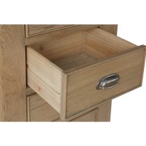 Hants Wooden Chest Of 4 Drawers In Smoked Oak