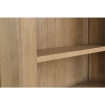 Hants Large Wooden Bookcase In Smoked Oak