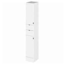 Fuji 30cm Bathroom Wall Hung Tall Unit In Gloss White