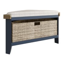 Hants Corner Wooden Hallway Seating Bench In Blue