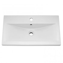 Casita 80cm Floor Vanity With Mid Edged Basin In Gloss White