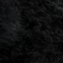 Ladson Double Sheepskin Rug In Black