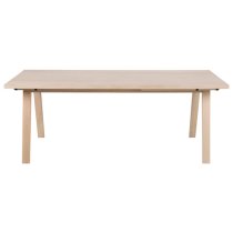 Alisto Wooden Dining Table Rectangular In Oak White