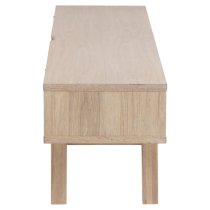 Alisto Wooden TV Stand With 2 Drawers In Oak White