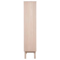 Alisto Wooden Display Cabinet Large In Oak White