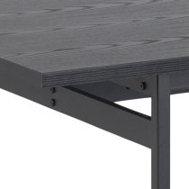 Avila Wooden Dining Table Rectangular In Ash Black