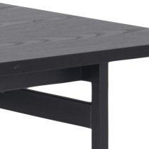 Avila Wooden Dining Table Rectangular In Ash Black