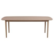 Astonik Wooden Dining Table Rectangular In Oak White