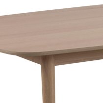 Astonik Wooden Dining Table Rectangular In Oak White