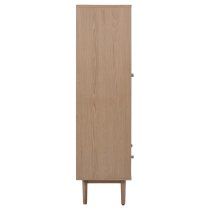 Astonik Wooden Display Cabinet With 2 Doors In Oak White