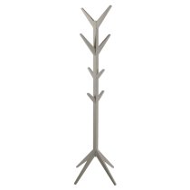 Acosta Wooden Coat Stand In Grey