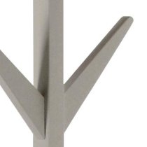 Acosta Wooden Coat Stand In Grey