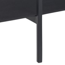 Avila Wooden Coffee Table With Undershelf In Ash Black