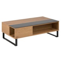 Allegan Lift Up Wooden Coffee Table In Matt Wild Oak