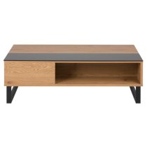 Allegan Lift Up Wooden Coffee Table In Matt Wild Oak