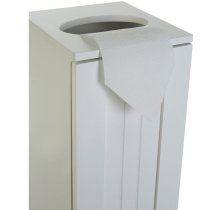 Partland Wooden Toilet Paper Cabinet In White