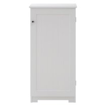 Partland Wooden Bathroom Cabinet With 1 Door In White