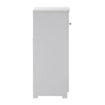 Partland Wooden Bathroom Cabinet With 1 Door In White