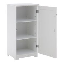 Partland Wooden Bathroom Cabinet With 1 Door In White