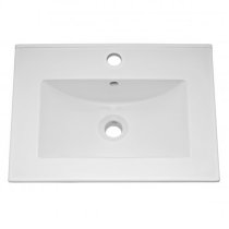 Bloke 50cm Wall Vanity With Minimalist Basin In Satin Grey