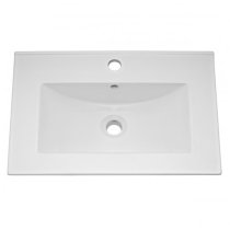 Bloke 60cm Wall Vanity With Minimalist Basin In Satin Blue