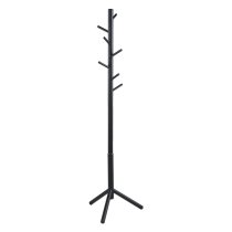 Brendon Rubberwood Coat Stand In Black