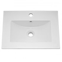 Bloke 50cm 1 Drawer Vanity With Minimalist Basin In Satin Grey