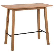 Colza Wooden Bar Table Rectangular In Wild Oak