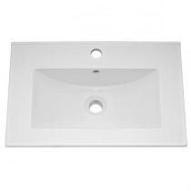 Bloke 60cm 2 Doors Vanity With Minimalist Basin In Satin Grey