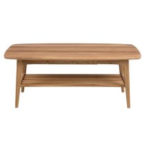 Emmet Wooden Coffee Table With 1 Drawer In Oak