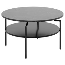 Gatineau Melamine Coffee Table Round In Black