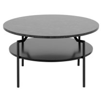 Gatineau Melamine Coffee Table Round In Black