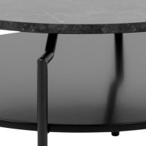 Gatineau Melamine Coffee Table Round In Black