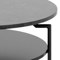 Gatineau Melamine Coffee Table Round In Black