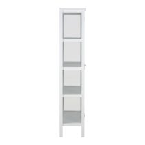 Elkhart Medium Wooden 2 Glass Doors Display Cabinet In White