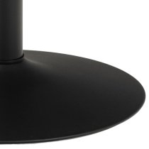 Ibika Melamine Dining Table Round With Metal Base In Black