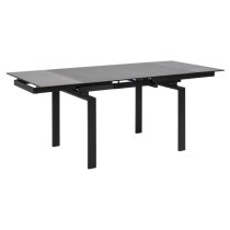 Hershey Ceramic Extending Dining Table Small In Black Fairbanks