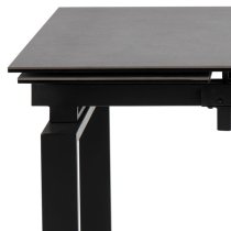 Hershey Ceramic Extending Dining Table Small In Black Fairbanks