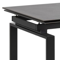 Hershey Ceramic Extending Dining Table Small In Black Fairbanks