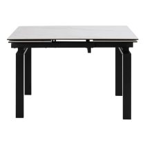 Hershey Ceramic Extending Dining Table Small In White Akranes