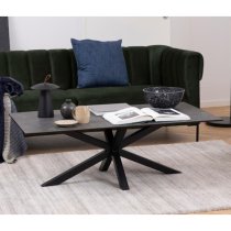 Hyeres Ceramic Dining Table With Matt Black Metal Legs