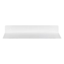 Jicama Single Metal Wall Shelf In Matt White