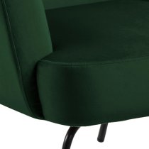 Montclair Fabric Lounge Chair In Forest Green