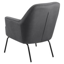 Montclair Fabric Lounge Chair In Dark Grey