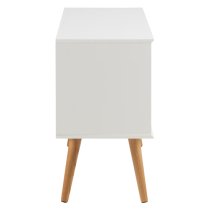 Mulvane Wooden Storage Cabinet With 2 Sliding Doors In White