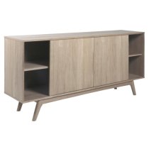 Marta Wooden Sideboard With 2 Sliding Doors In Oak White