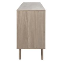 Marta Wooden Sideboard With 2 Sliding Doors In Oak White