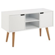 Mulvane Wooden Sideboard With 2 Doors In White