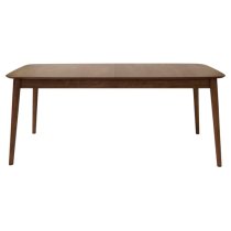 Malibu Extending Wooden Dining Table Rectangular In Walnut